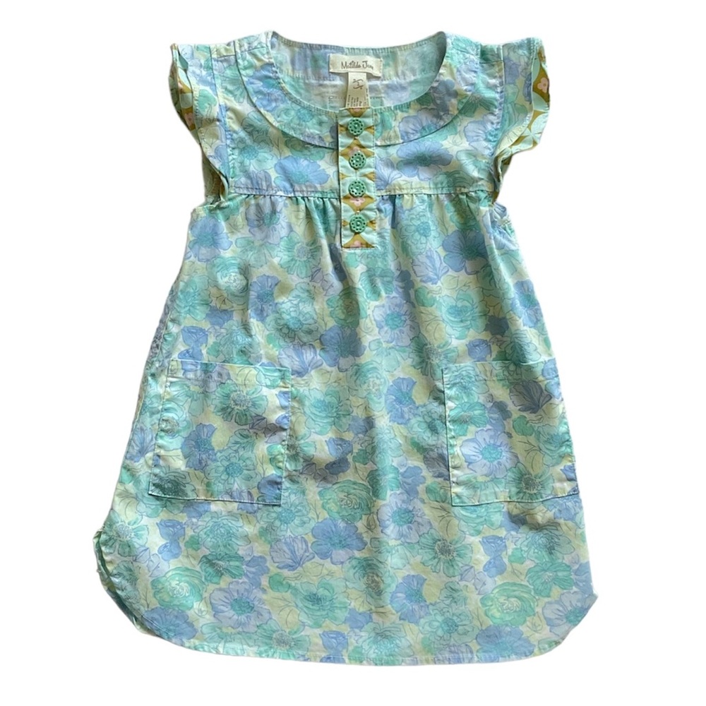 Matilda Jane Aqua Azaleas Flower Toddler Girls Dress